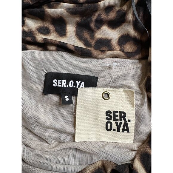 SER.O.YA Sasha Maxi Dress in Spotted Bengal Small New Womens Gown - Picture 8 of 16